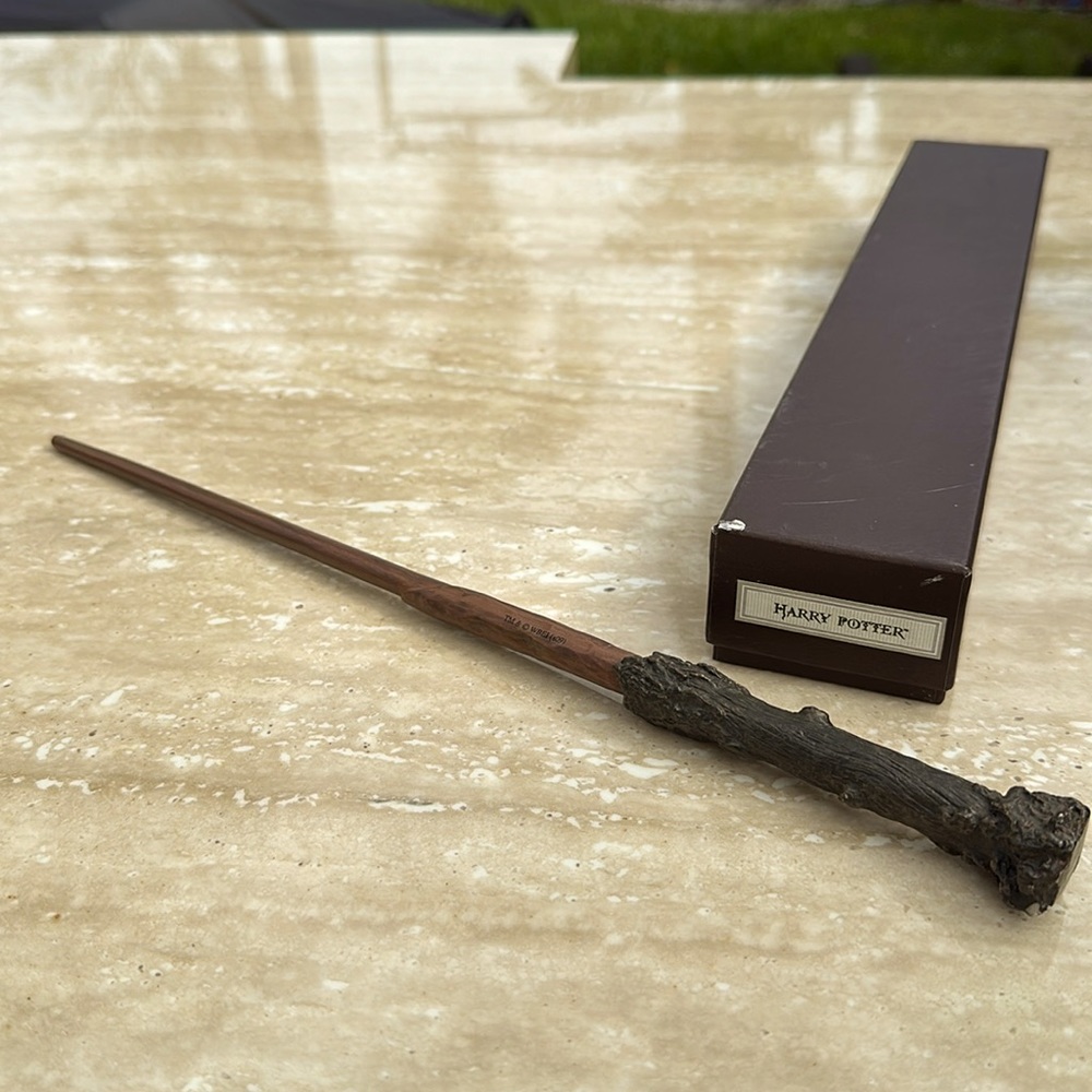 Vintage wizarding world of Harry Potter wand.